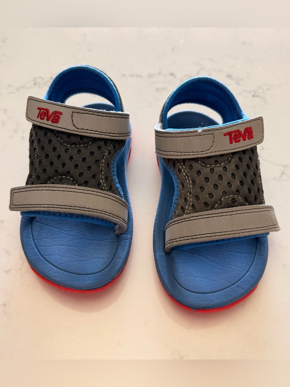 Teva Kids Psyclone XLT Water Sandals Blue Grey Toddler Size C8 / 8T